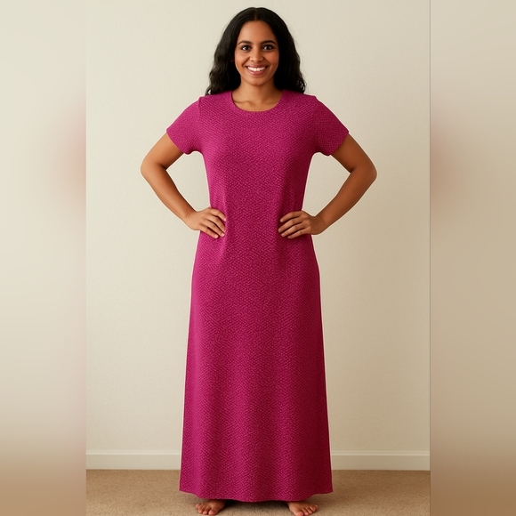 LuLaRoe Dresses & Skirts - LULAROE pink & white polka dot Maxi Dress medium